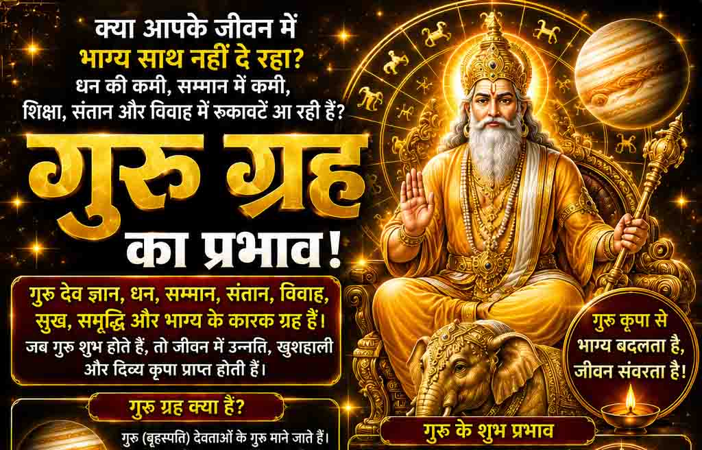 नीच के बृहस्पति के शुभ-अशुभ प्रभाव