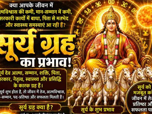 सभी 12 भावों में नीच के सूर्य के शुभ-अशुभ प्रभाव — जानें दुर्ग भिलाई ज्योतिष लक्ष्मी नारायण से