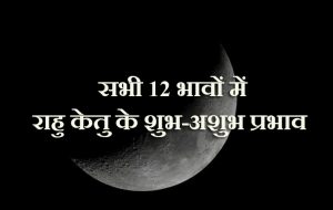 सभी 12 भावों में राहु केतु के शुभ-अशुभ प्रभाव — जानें दुर्ग भिलाई ज्योतिष लक्ष्मी नारायण से